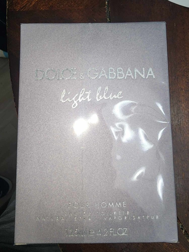 Dolce And Gabbana Light Blue For Men, 4.2oz EDT - Brand New Authentic And Unopened 