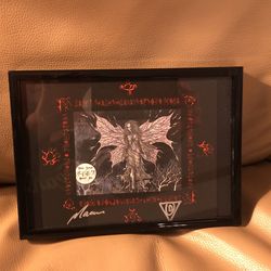 Framed Signed And Doodled Silk Screen