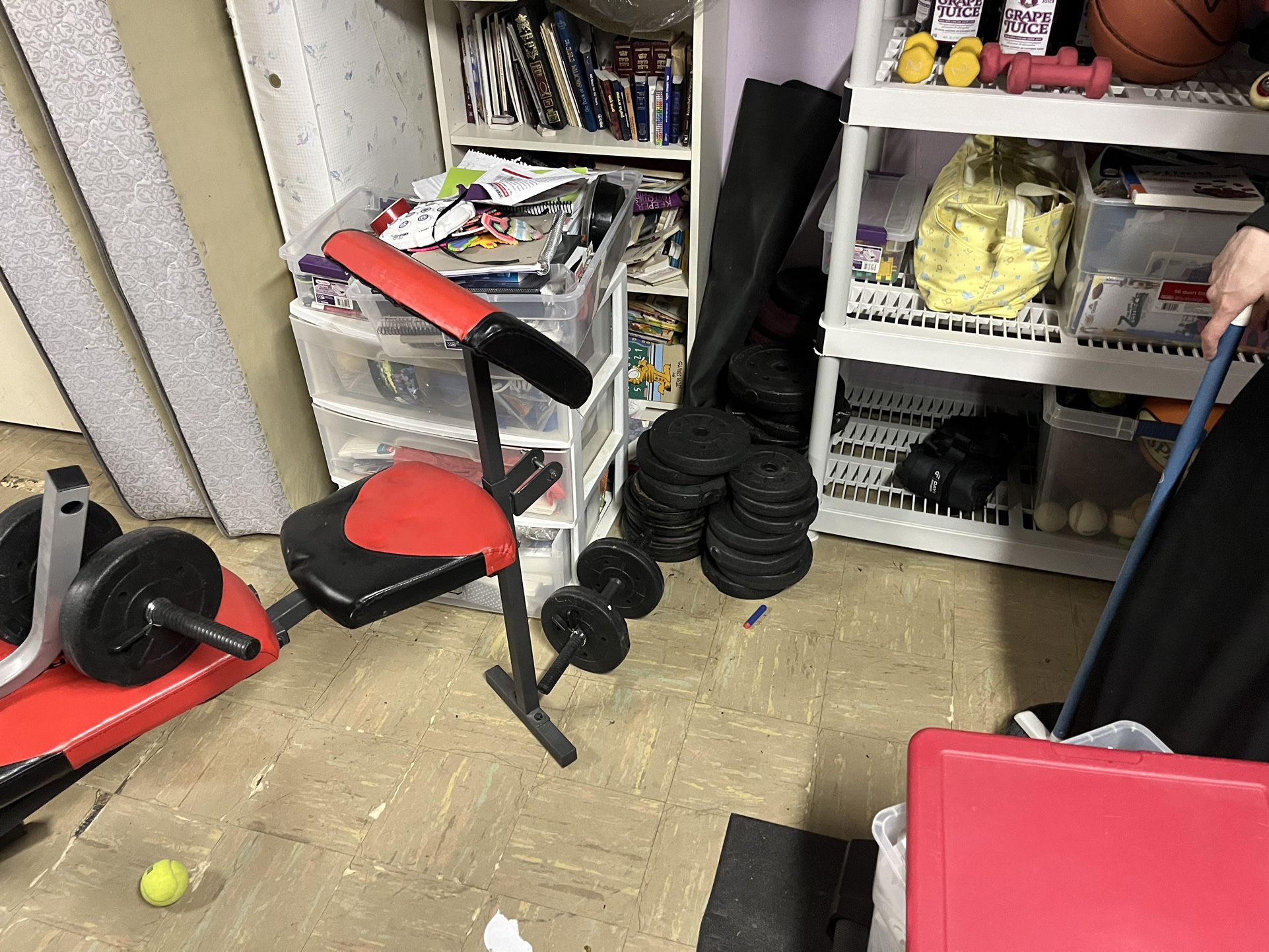 Weight Bench and Weights