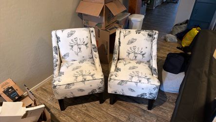Floral Pattern Chairs