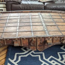 Antique Oxcart Coffee Table