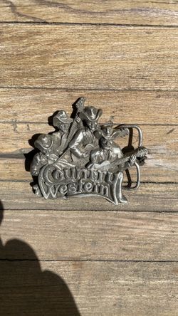 Vintage 3-D country western belt buckle.