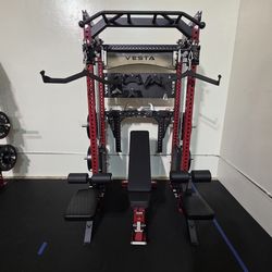 Vesta Pro Series 2in1 Squat Rack | Functional Trainer | 400lb Weight Stack | Commercial Grade | Gym Equipment | FREE DELIVERY🚚 🔴