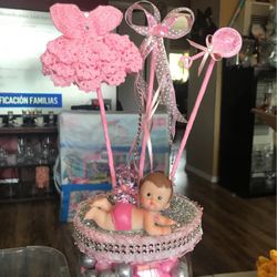 Baby Shower Girl Table Center 