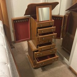 Jewelry  Chest With Mirror