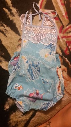Cinderella romper 12/18m handmade