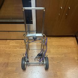Folding Luggage Utility Cart With Straps