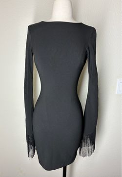 Nasty Gal Black Long Sleeve Dress, size XXS