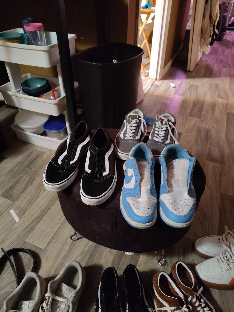 Men Shoe Size 10 Only Grey Vans Size 5.5