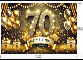 70th Birthday Backdrop