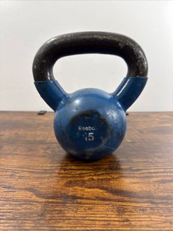 Reebok Kettlebell (15-Pounds, Navy Blue)