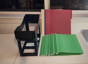 Hanging File Organizer Box for Letter File Folder Storage & Extra Capacity Hanging File Folders & regular folder