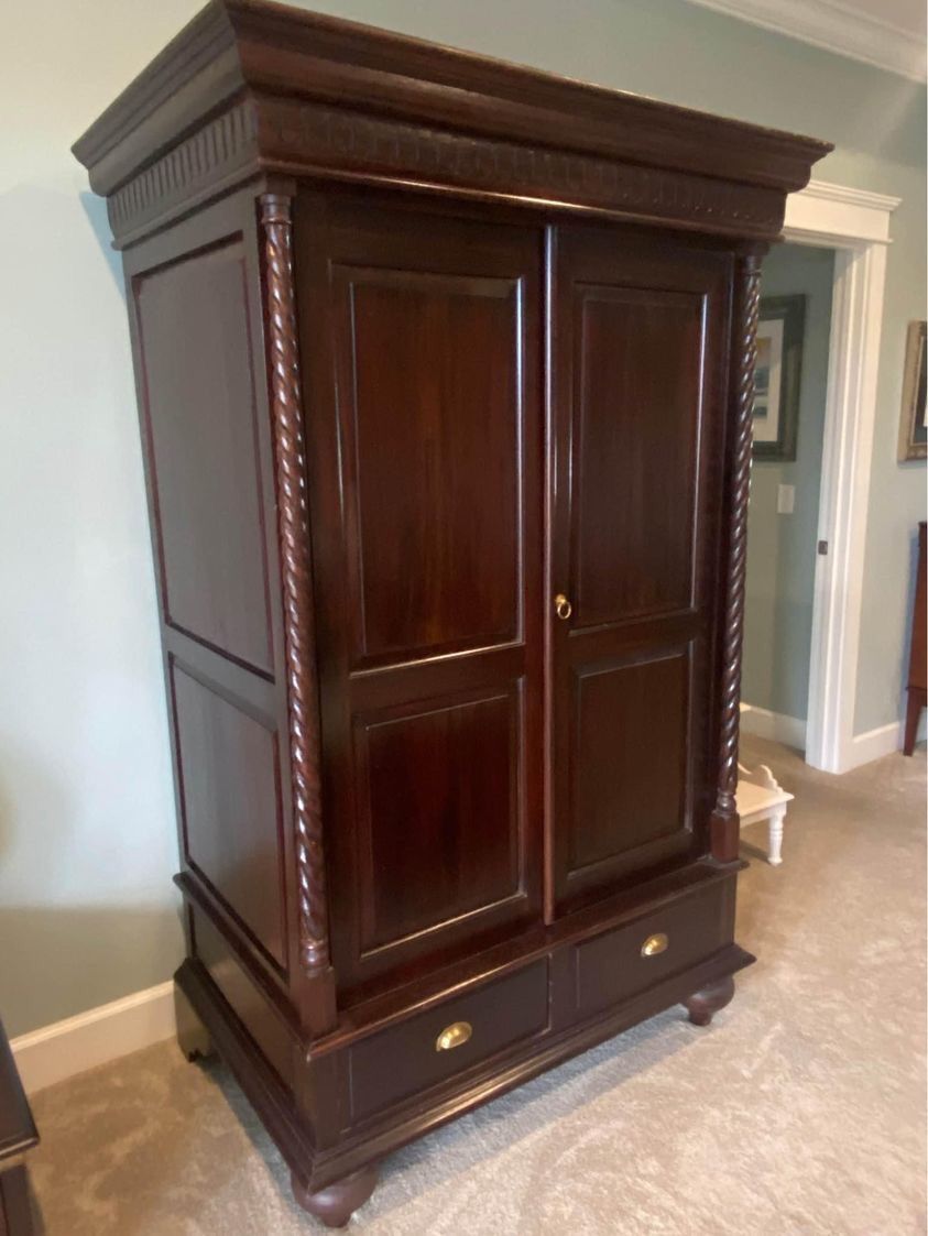 Mahogany Wardrobe / TV Cabinet