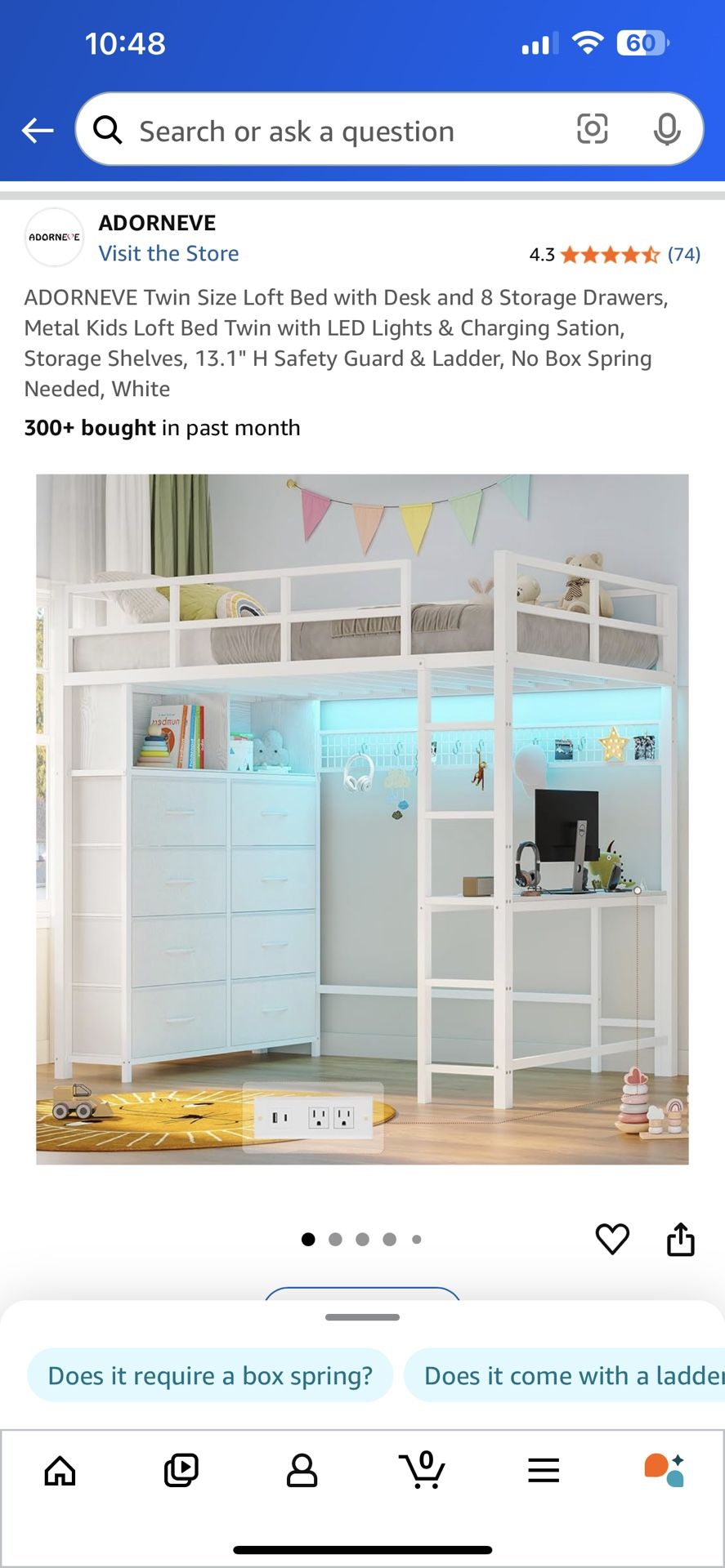 Metal Loft Bed