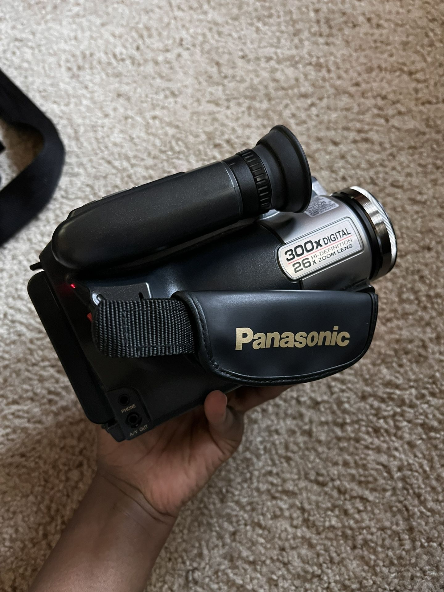 Panasonic VHS palmcorder with photoshot