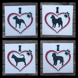 Custom Dog string art