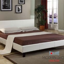 QUEEN BED AND MATTRESS 