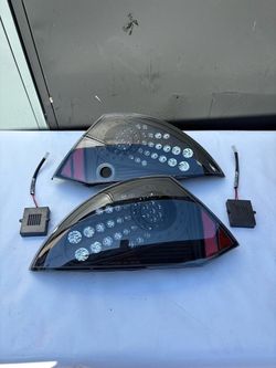 00 - 05 Mitsubishi Eclipse LED Tail Lights Black house clear lens luces calaveras