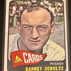 Barney Schultz 1965 Topps Cardinals