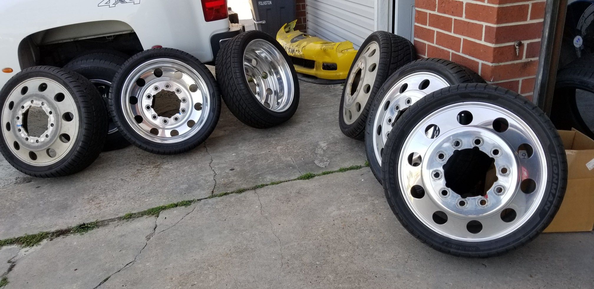 24" dually alcoa wheels