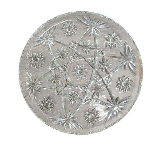 Vintage Anchor Hocking Star Of David Platter