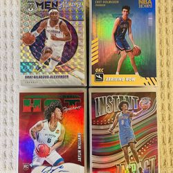 Oklahoma City Thunder 185 Card Basketball Lot! Rookies, Prizms, Parallels, Autographs, Short Prints, Variations & More!