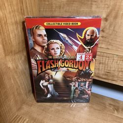 The Complete Adventures of Flash Gordon DVD 4-Disc Set + Collectible Book ) NEW!