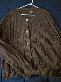 Brown cardigan