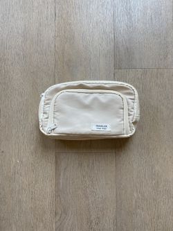 Large Capacity Beige Pencil Case 