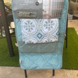 15 Pieces Of Bathroom Set With Curtain 