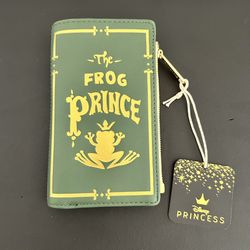 NEW Loungefly Disney Princess & The Frog  Prince Flap Wallet  (Princess Tiana)