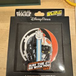 Disney Star Wars May The 4th Be With You 2021 Jumbo Pin Limited Edition 1/1000