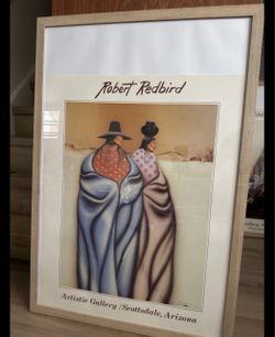 Robert Redbird Native American Framed Art Print Gallery Scottsdale Arizona