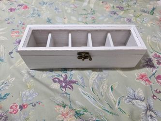 Shabby chic display case.