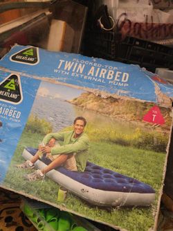 Greatland Flocked-Top Twin Airbed