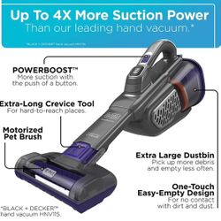 BLACK+DECKER dustbuster furbuster AdvancedClean+ Cordless Pet Handheld Vacuum, Home, Pet and Car Vacuum (HHVK515JP07) 