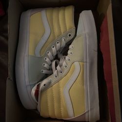 Pastel Color Block Vans High Tops
