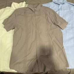 3 Pack Of Linen Shirts