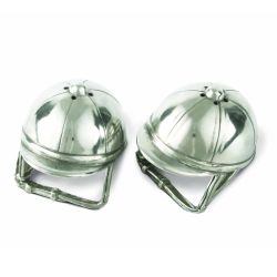 Silver Platted Salt And Pepper Shakers. Horse Riding Helmets