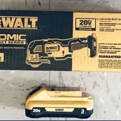 Dewalt 20v Brushless Multi Tool  and 3Ah Battery