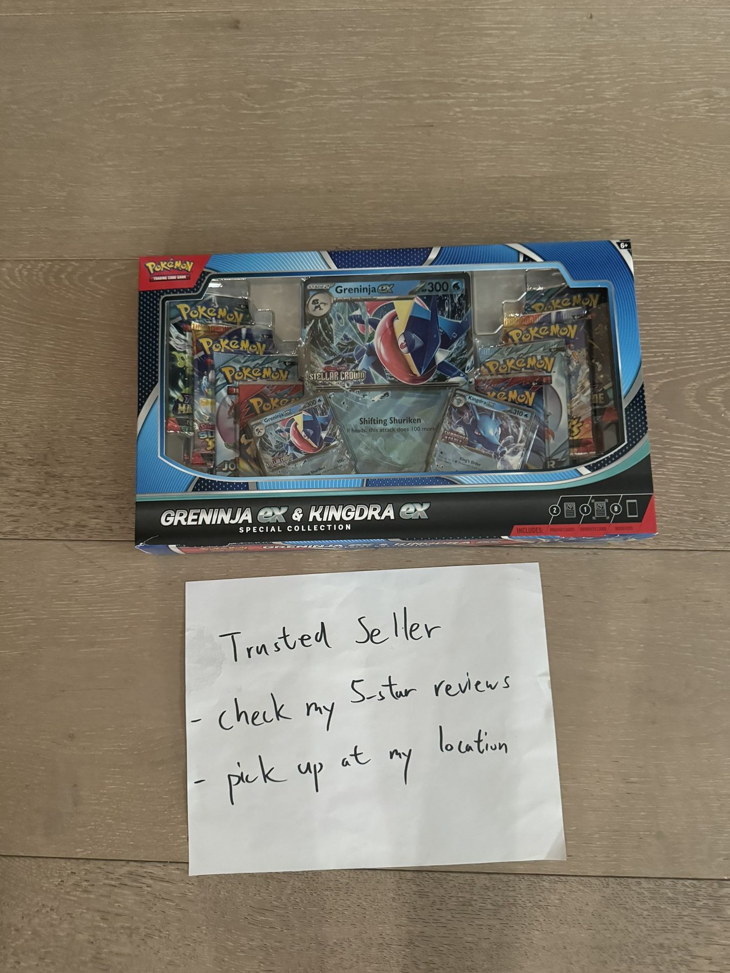 Pokemon Trading Card Game Greninja ex and Kingdra ex Special Collection Box