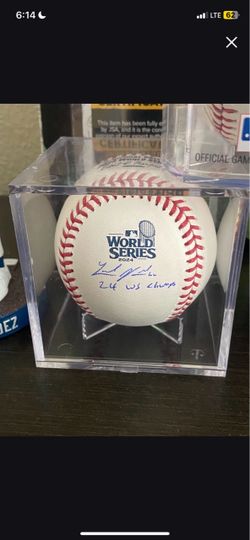 Landon knack 2024 World Series dodgers signed jsa Coa baseball