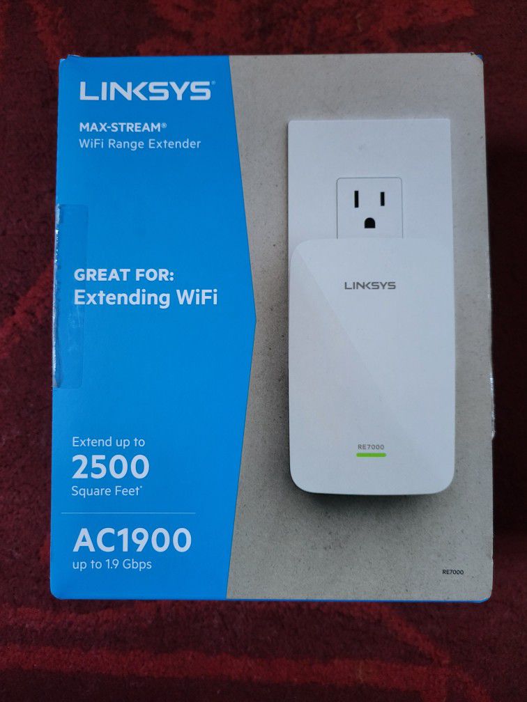 LINKSYS Max Stream Dual Band WiFi Extender, Up to 2500sqft. FREE DELIVERY!!!