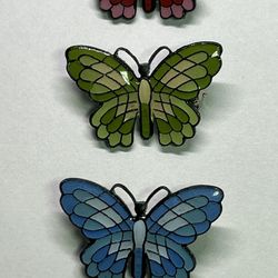 3 BEAUTIFUL BUTTERFLY BROOCH 