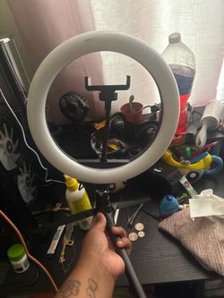 LED Ring Light with Tripod Stand and Phone Holder