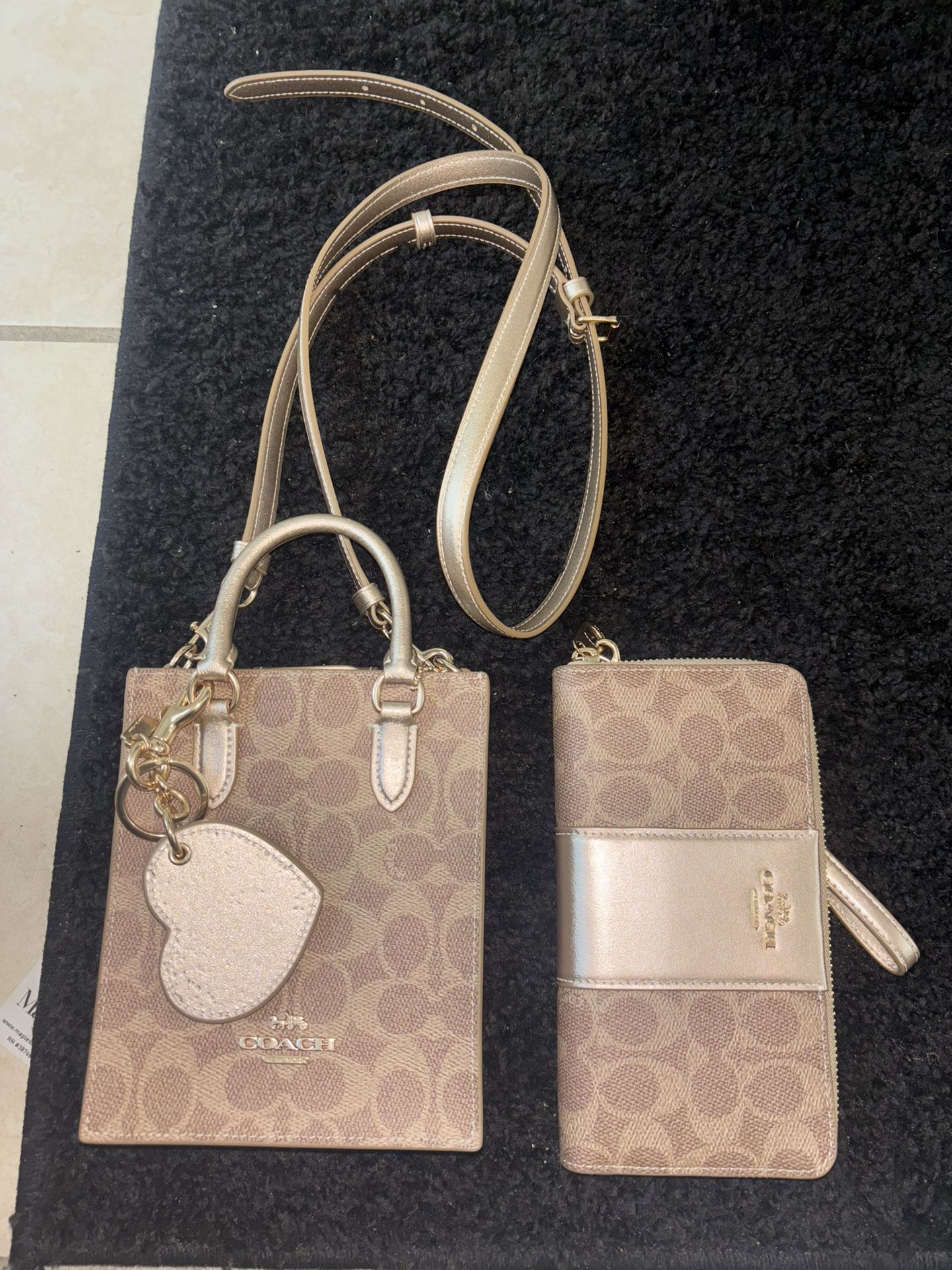 Coach Purse And Wallet Set