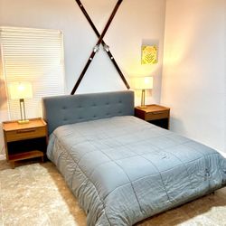 Queen Bed Frame (Crate And Barrel)