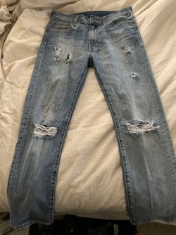 Mens Levis Ripped Jeans