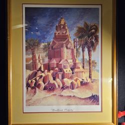 Rare Vintage Limited Numbered 119/600 Artwork Signed By Artist Thomas Davis "Beachfront Property " 