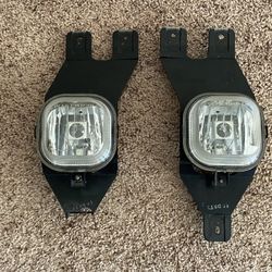 Factory OEM 2001-2004 Ford F-250 F-350 & Excursion Fog Lights Pair Right & Left With Brackets 